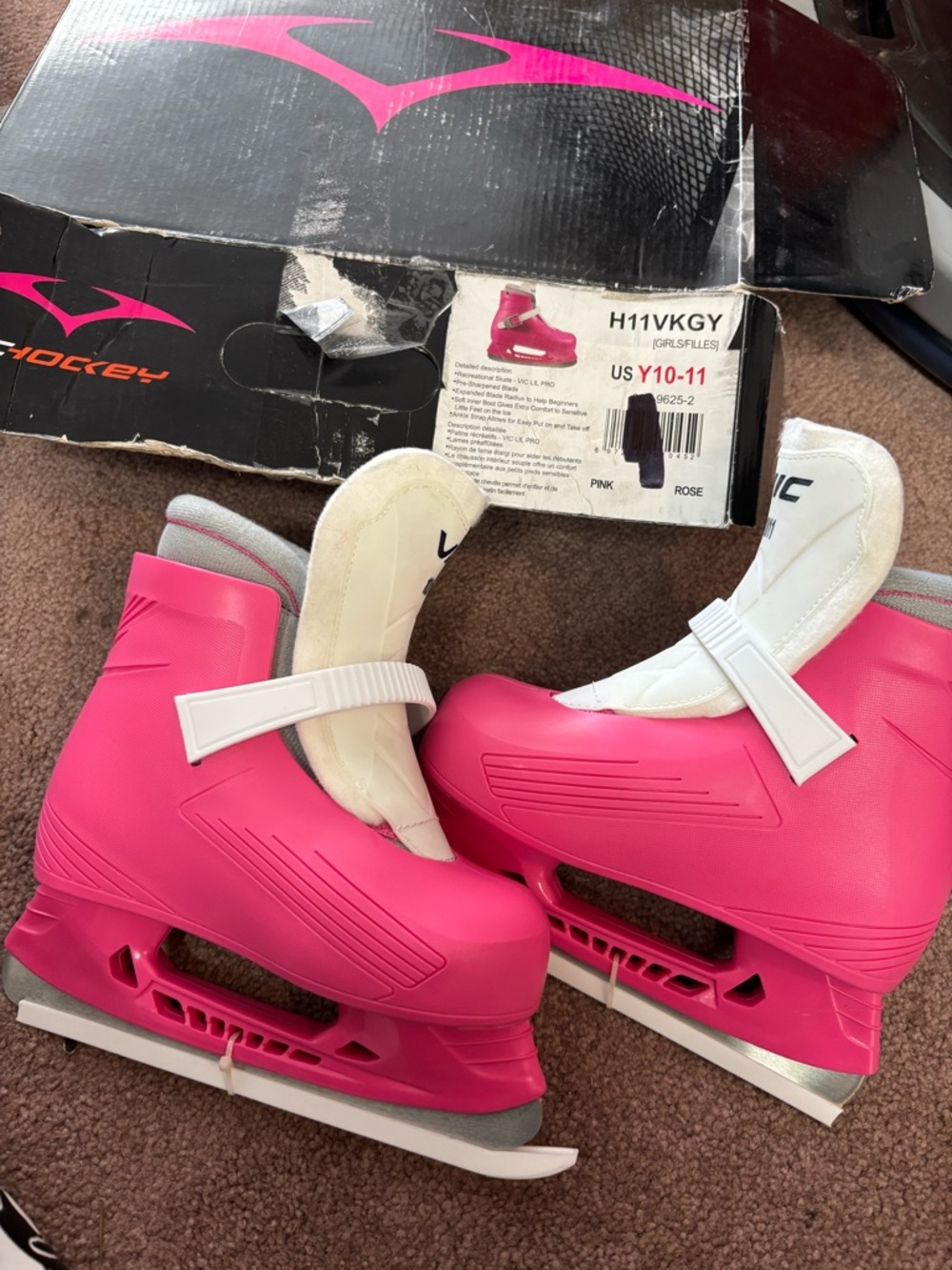 Mizuno Hot Pink Girls' Figure Ice Skates